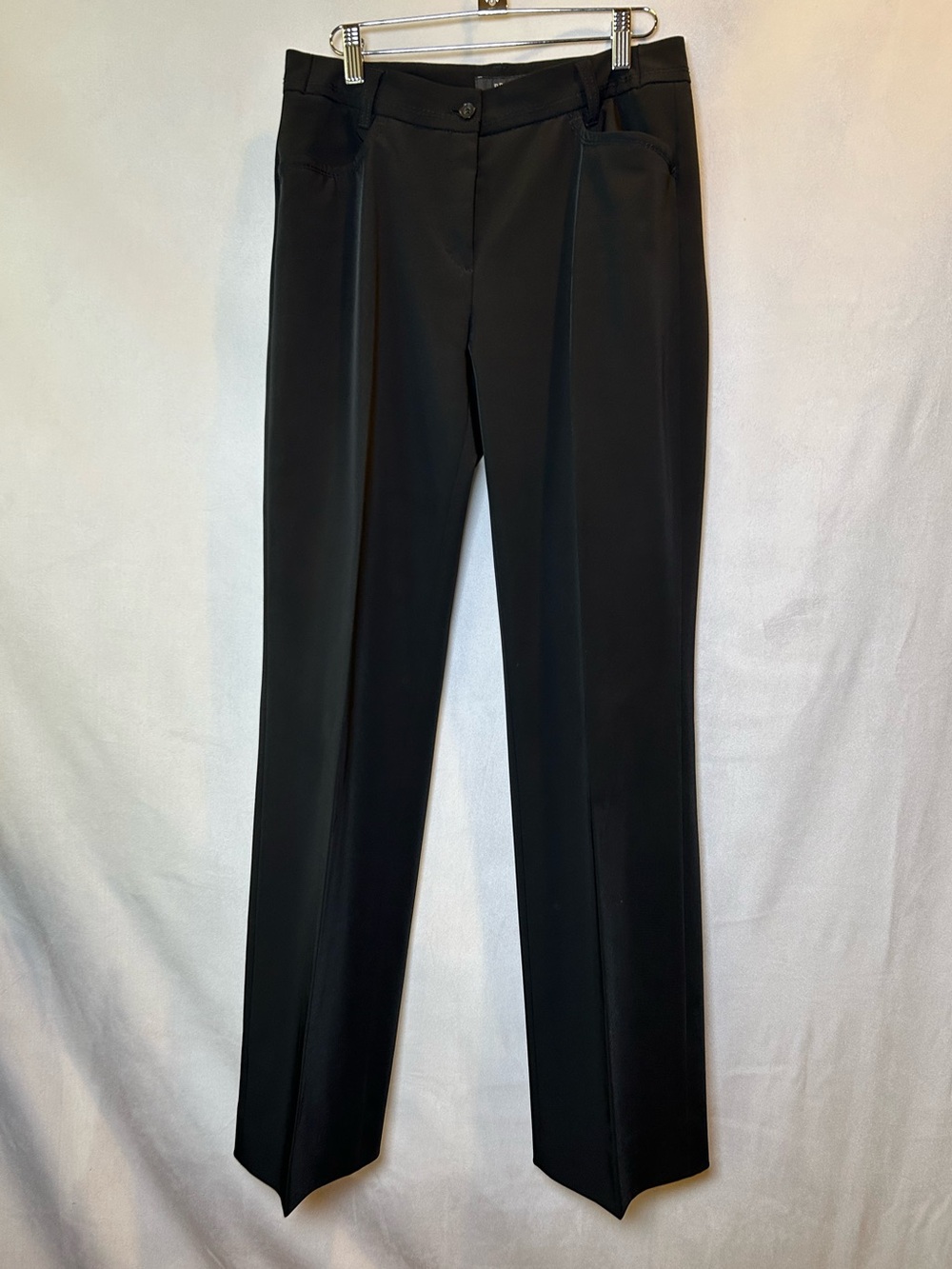 BRAX Premium Black Wide-Leg Tailored Trousers Dress Pant Size 8/10 Office Career